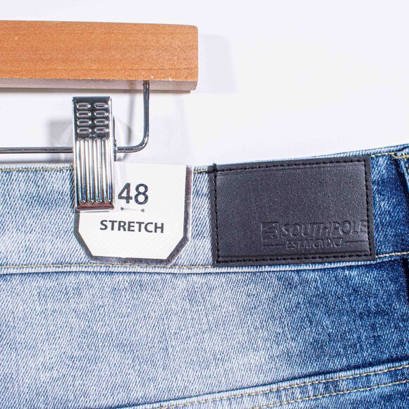 SouthPole Bleached Moto Jeans 48 x 34 Y2K Streetwear Hip Hop Skate - Picture 6 of 8